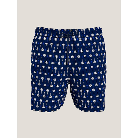 Tommy Hilfiger Men Print 5" Swim Trunk Navy Size S - Picture 1 of 4